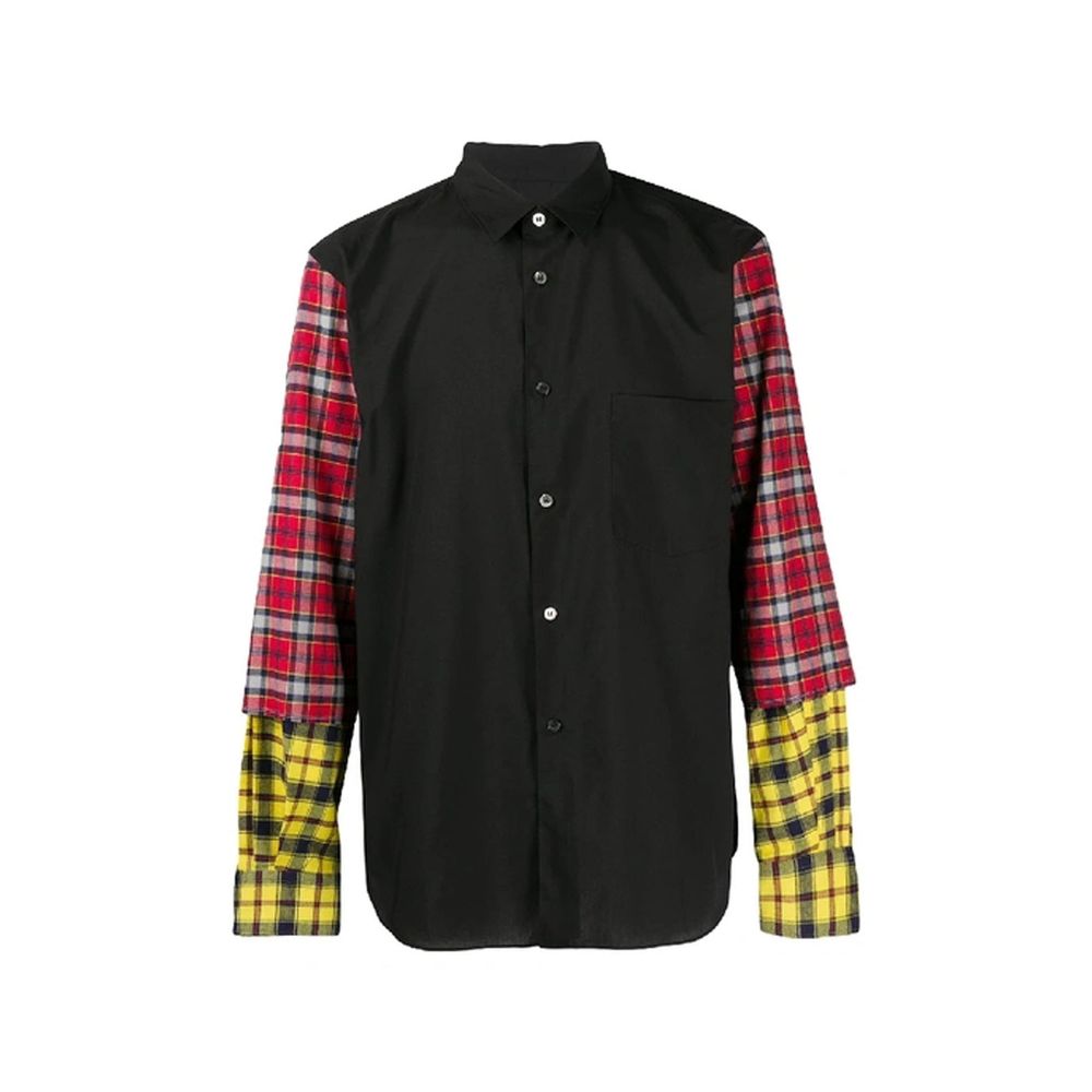 Black Cotton Dress Shirt
