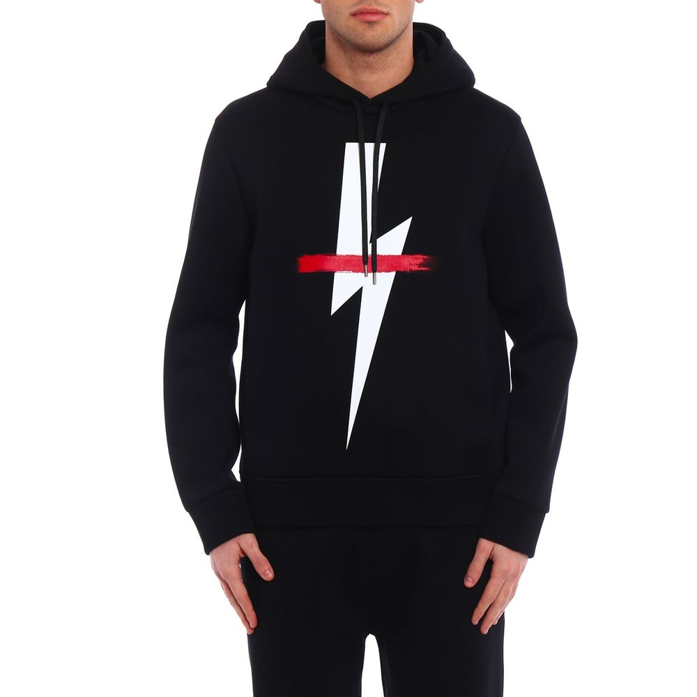 Black Cotton Sweatshirt