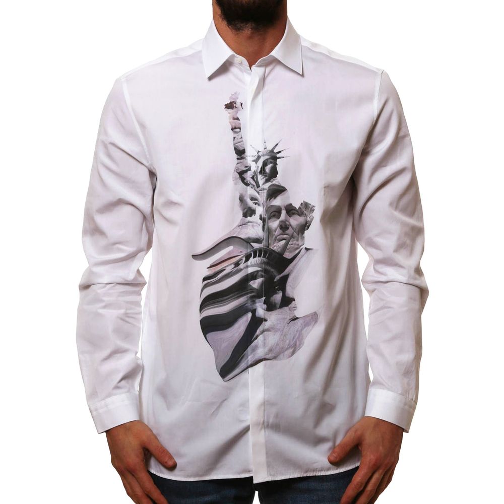 White Cotton Dress Shirt