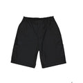 Black Cotton Cargo Shorts