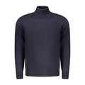 Blu Viscosa Uomo Maglia