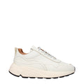White Leather Low Top Sneakers