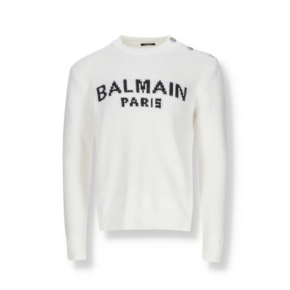White Cotton Sweatshirt