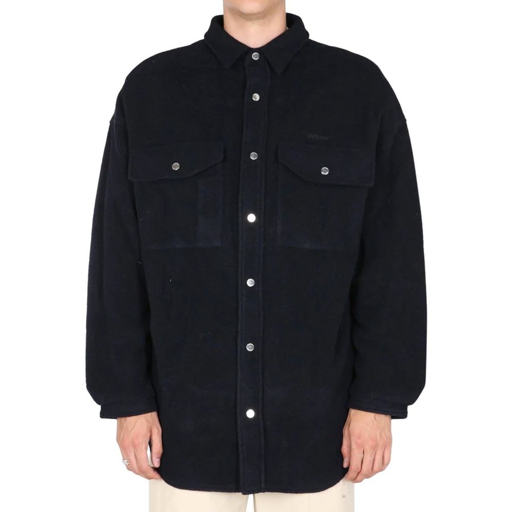 Blue Marabou Shell Jacket