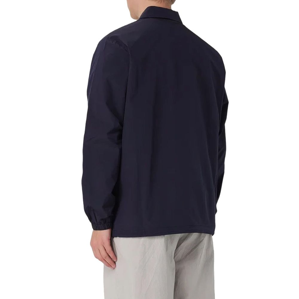 Blue Polyester Shell Jacket