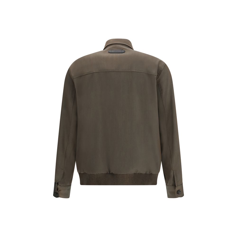Bicolor Wool Coat