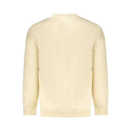 Beige Cotton Men Sweatshirt