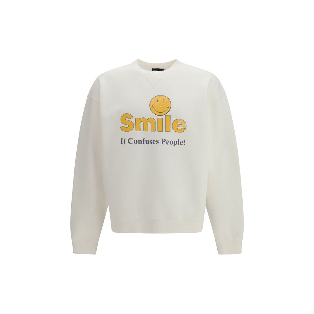 White Cotton Sweatshirt