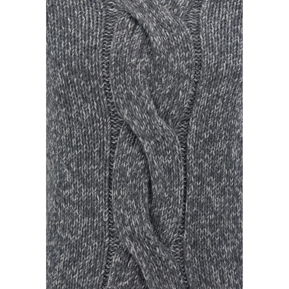 Gray Cashmere Turtleneck