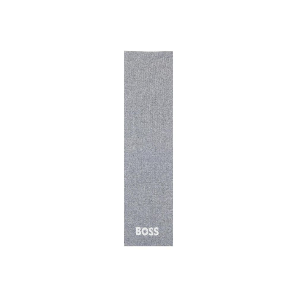 Gray Polyacrylic Scarf