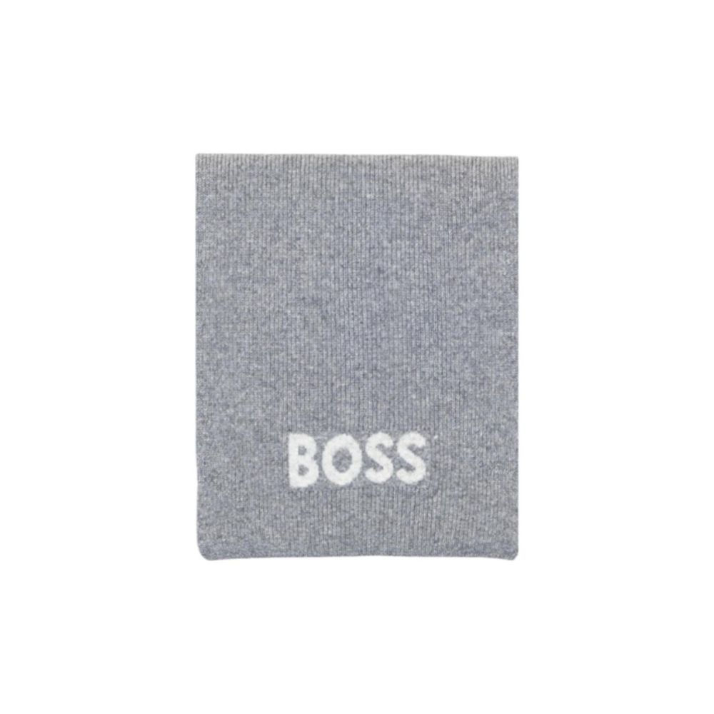 Gray Polyacrylic Scarf