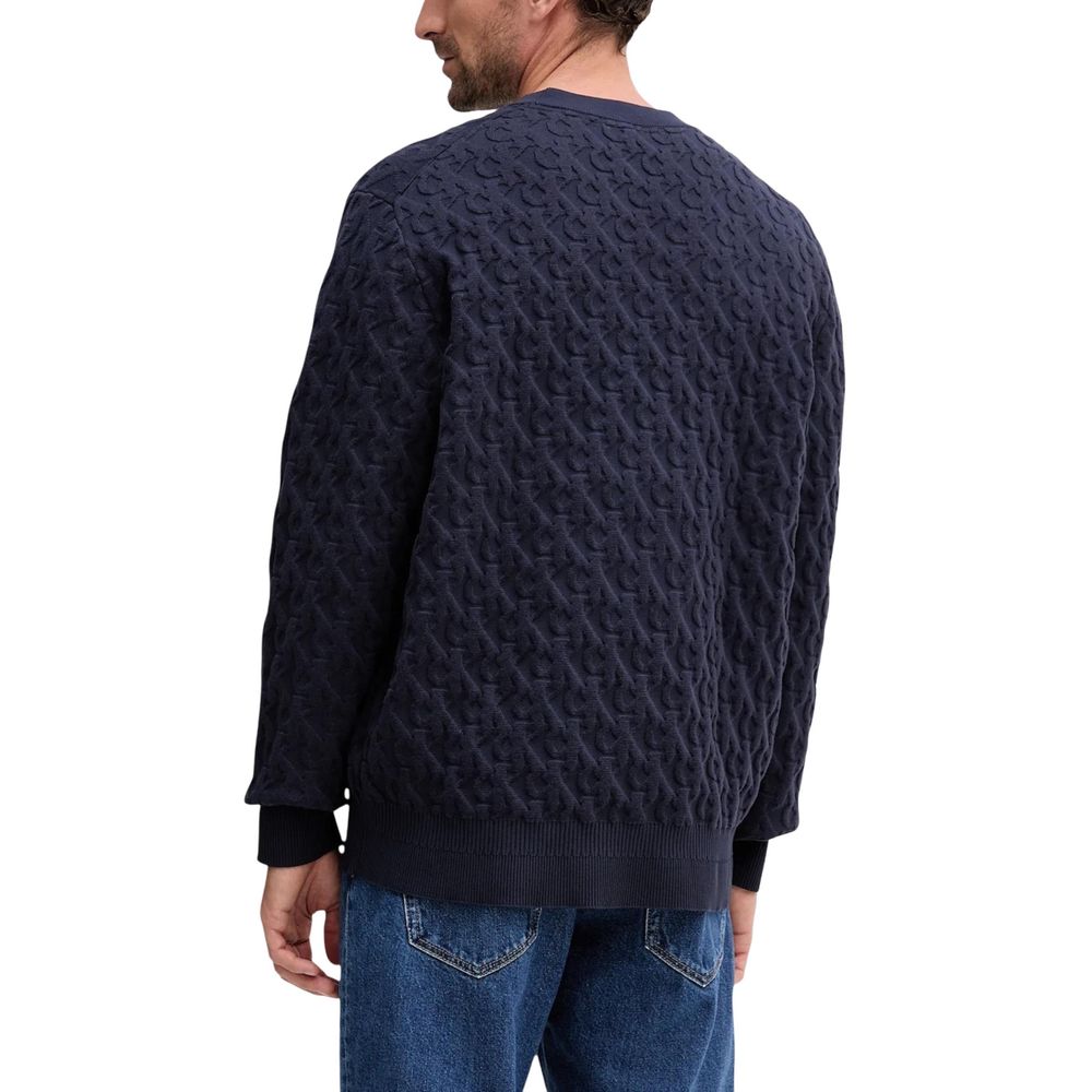 Blue Cotton Sweatshirt