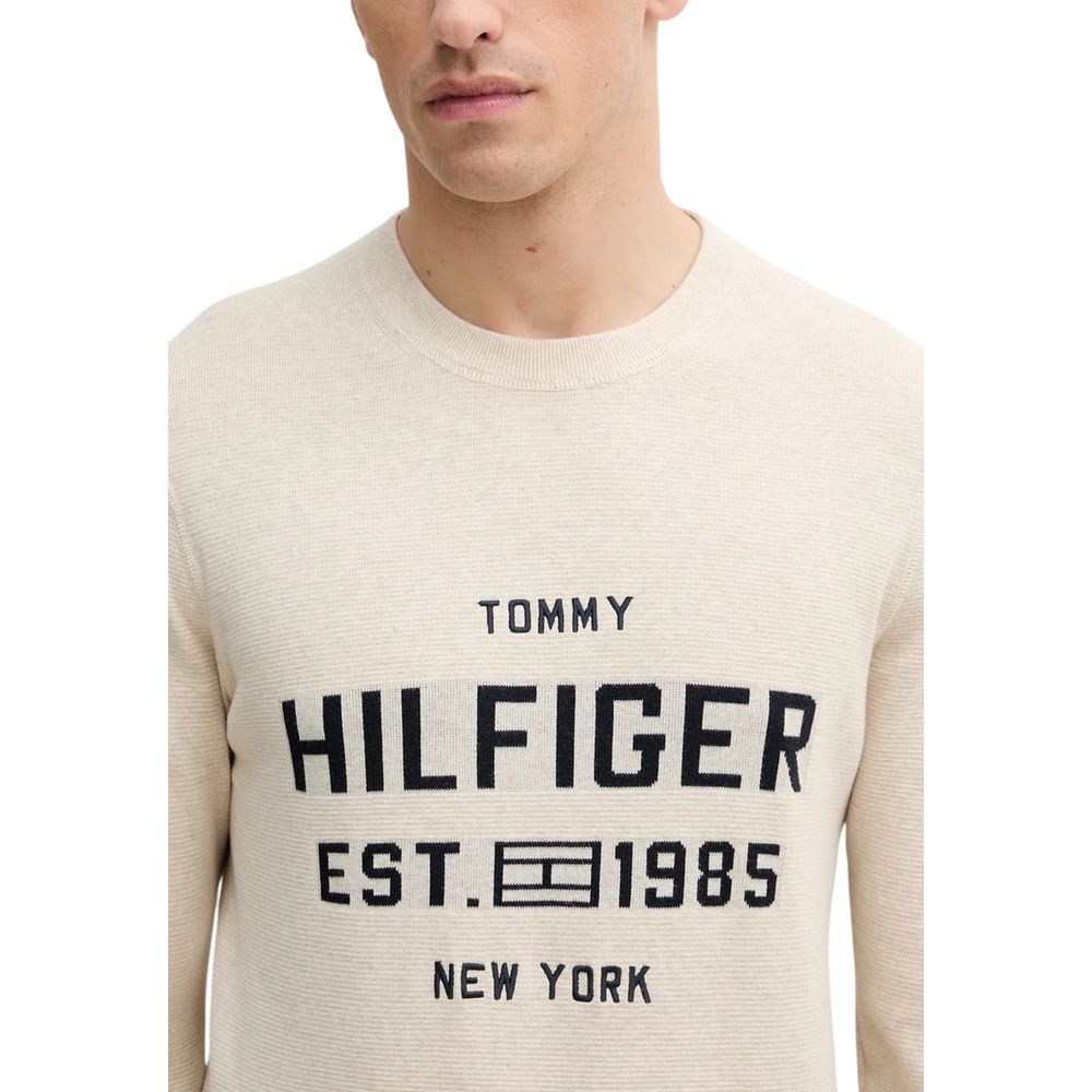 Beige Organic Cotton Sweatshirt