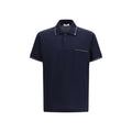 Blue Cotton Polo Shirt