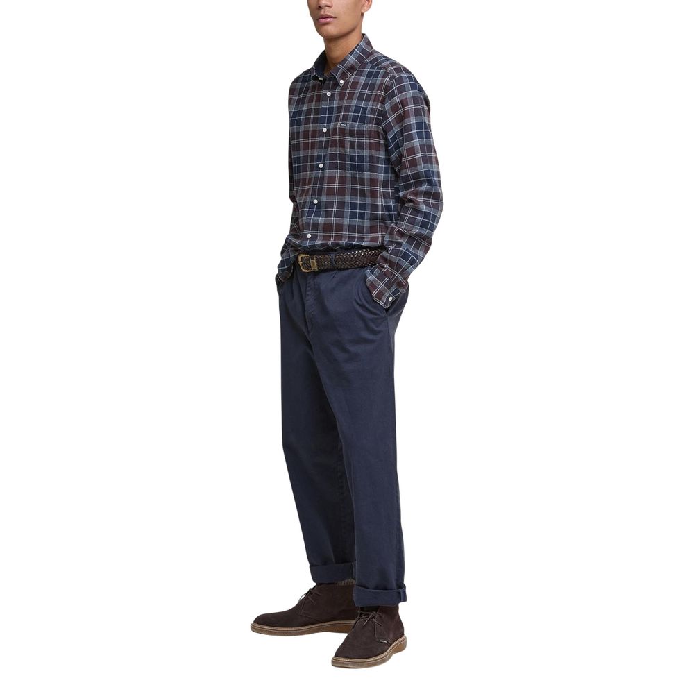 Bicolor Cotton Pattern Shirt