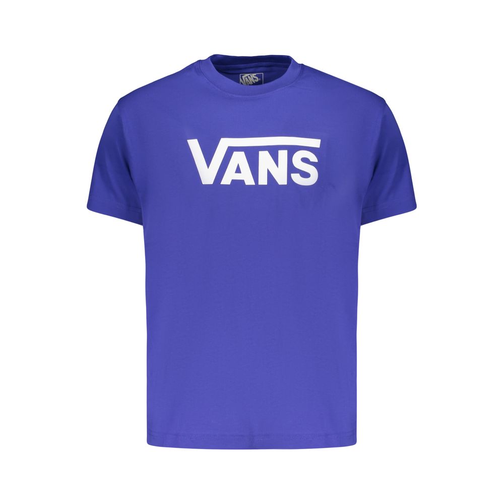 Blue Cotton Men's T-Shirt