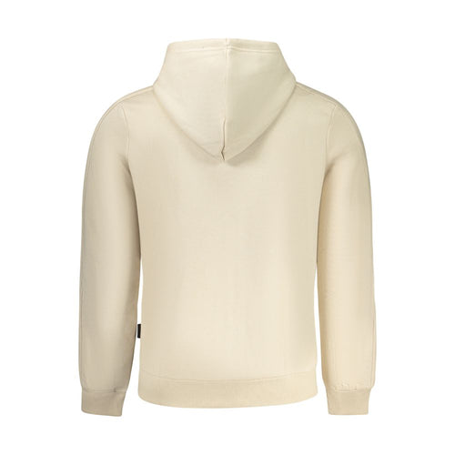 Beige Cotton Men Sweatshirt