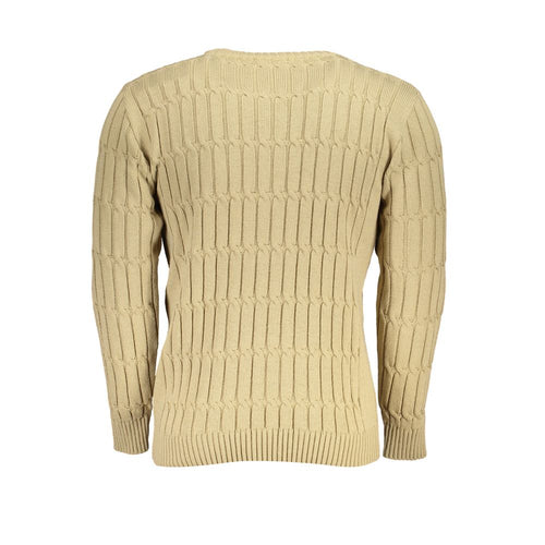 Beige Acrylic Men Sweater