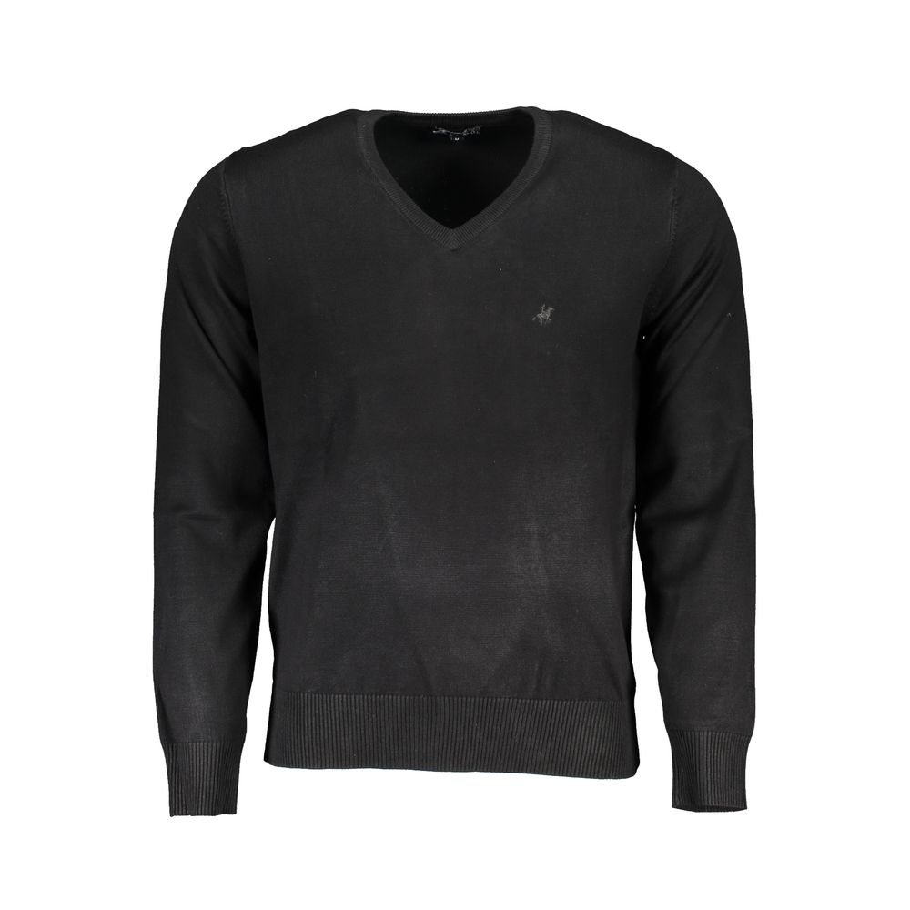 Nero Viscosa Uomo Maglia