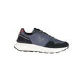 Blue Polyurethane Men Sneaker