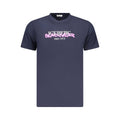 Neon Blue Cotton Mens T-Shirt