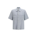 Blue Cotton Pattern Shirt