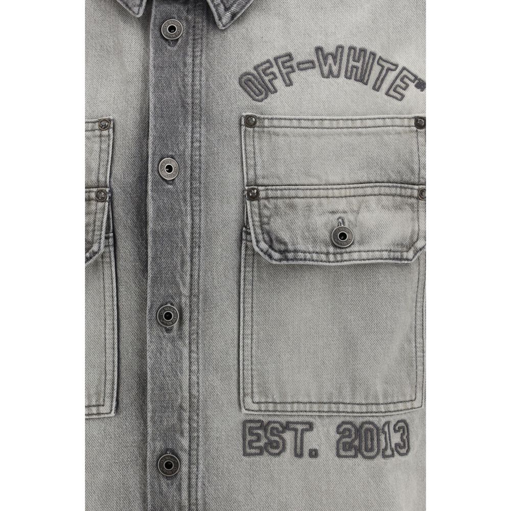 Gray Denim Shirt