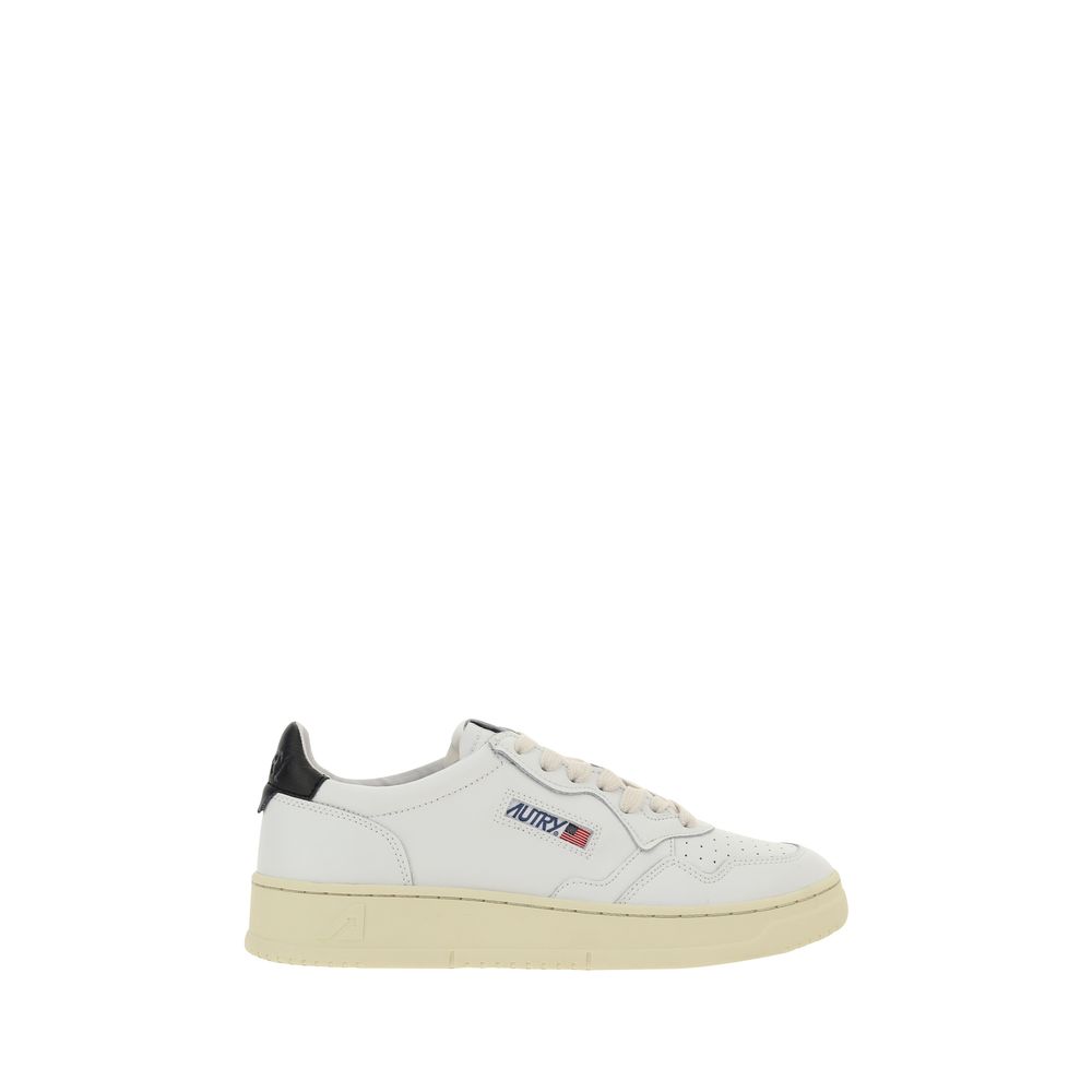 White Calf Leather Bos Taurus Low Top Sneakers