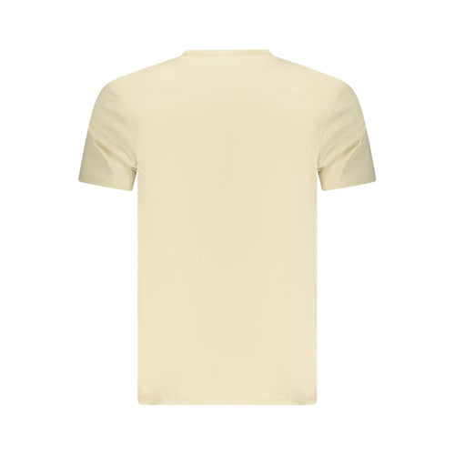 Beige Cotton Men T-Shirt