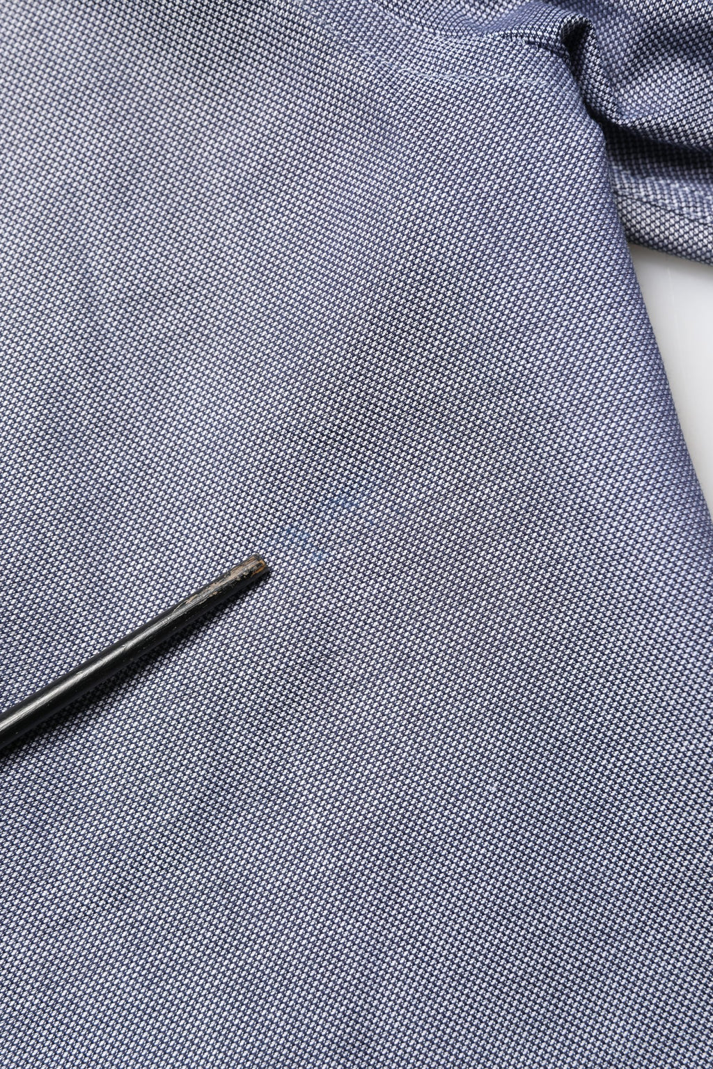 Dark Blue Cotton Long Sleeves Collared Dress Formal Shirt