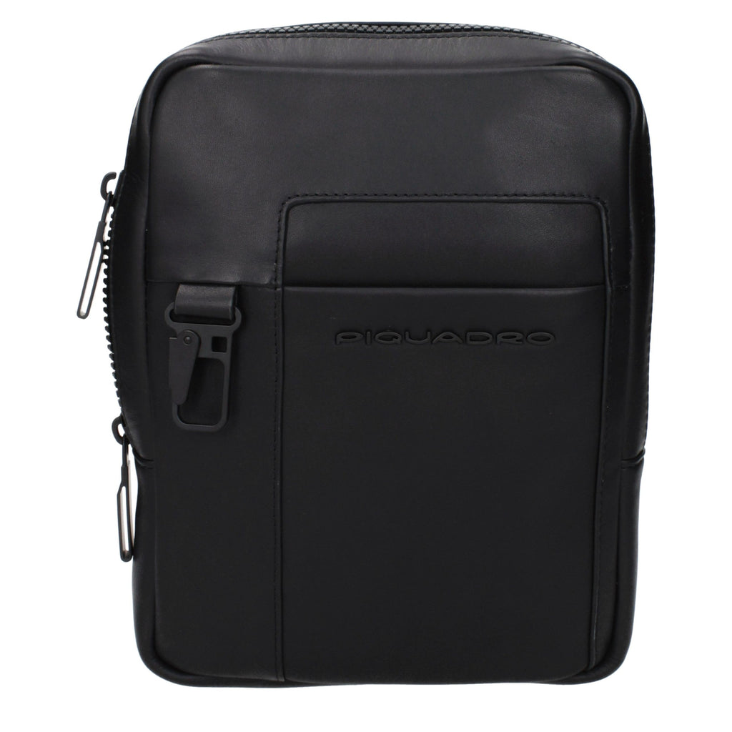 Black Leather Crossbody Bag