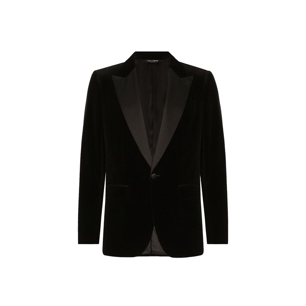 Black Cotton Blazer