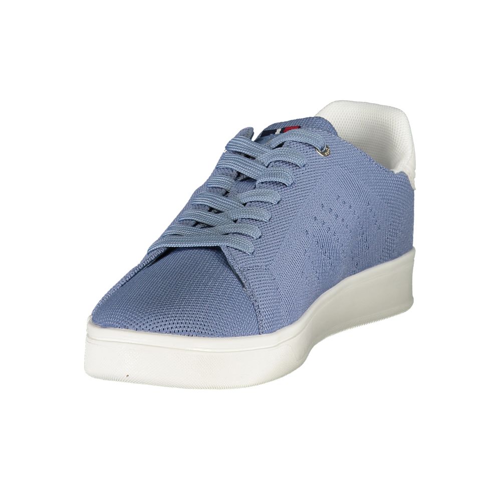 Azzurro Polyester Men's Sneaker