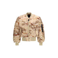 Gold Nylon Bomber