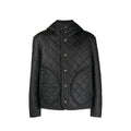 Black Polyester Full-Length Jacket
