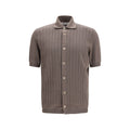 Brown Cotton Polo Shirt