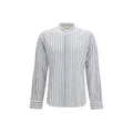 Blue Cotton Pattern Shirt