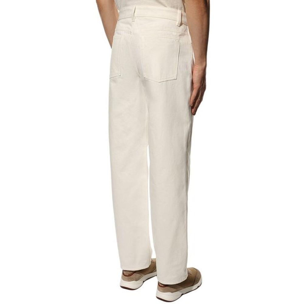 White Cotton Jeans Denim