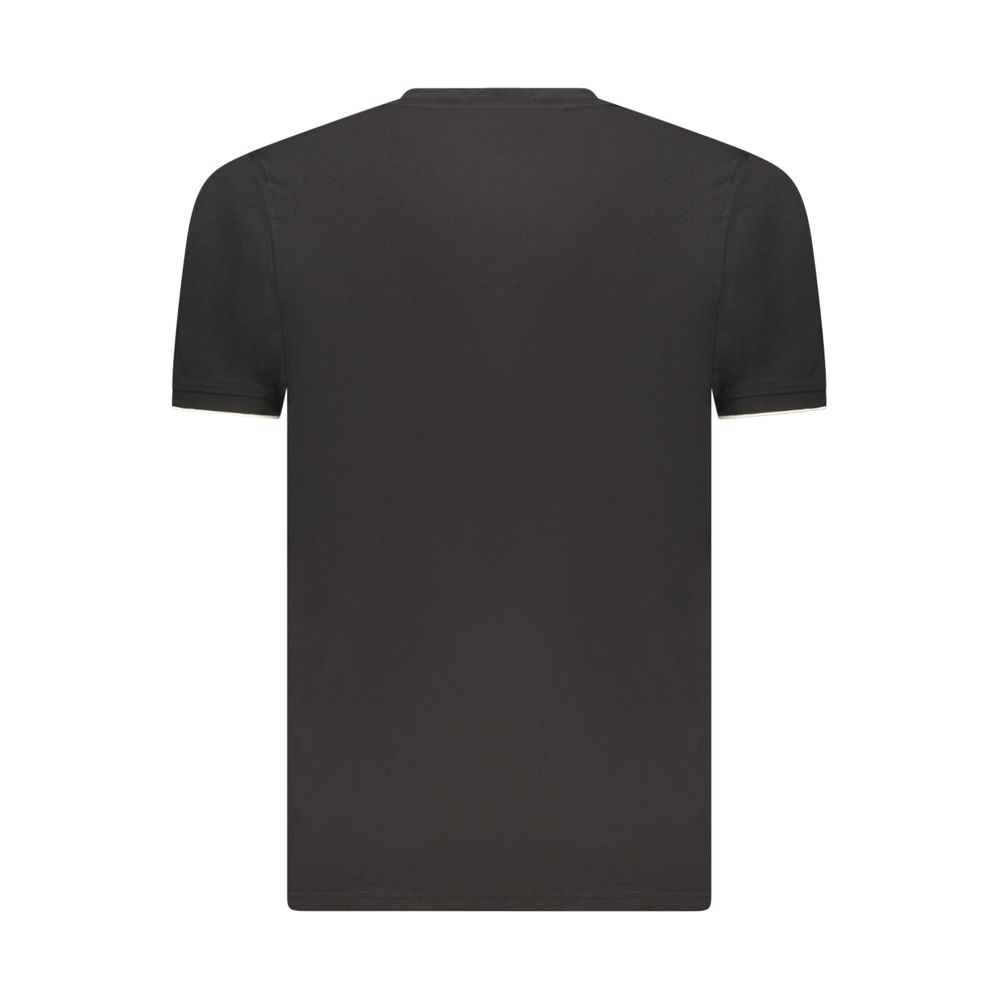 Black Cotton Men's T-Shirt