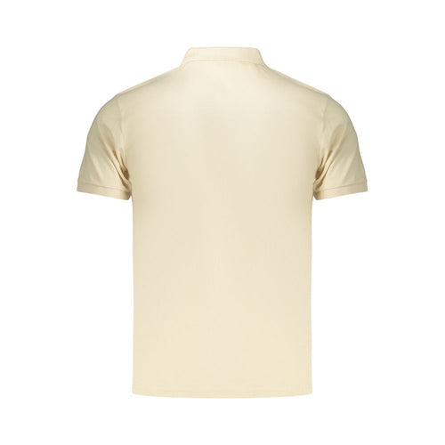 Beige Cotton Men Polo