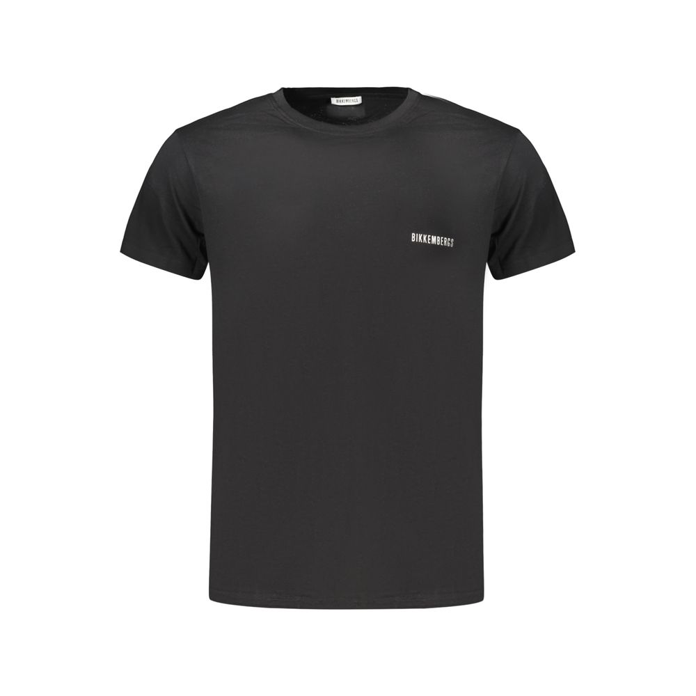 Black Cotton Men's T-Shirt