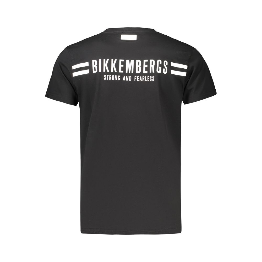 Black Cotton Men's T-Shirt