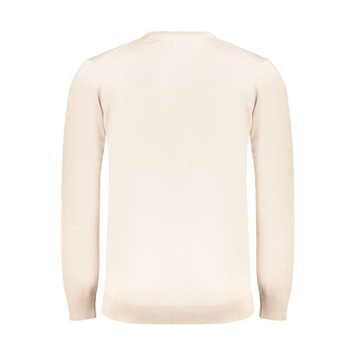Beige Cotton Men's Sweater