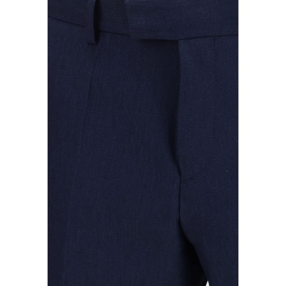 Blue Linen Two-Piece Suit