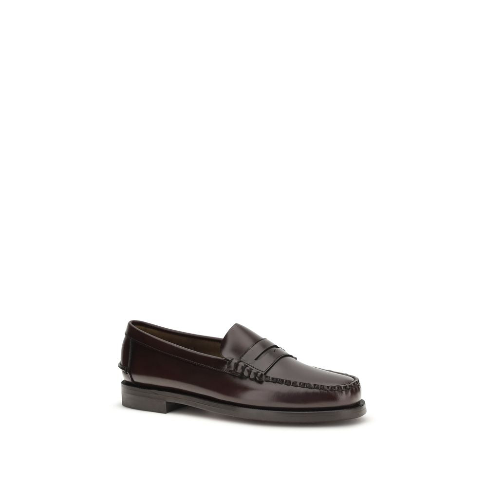Brown Calf Leather Bos Taurus Slip-On Loafers