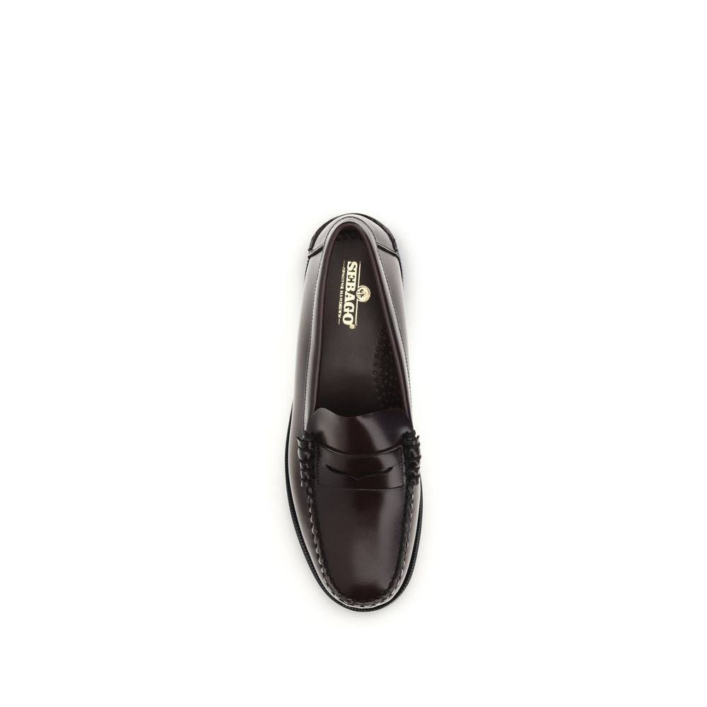 Brown Calf Leather Bos Taurus Slip-On Loafers