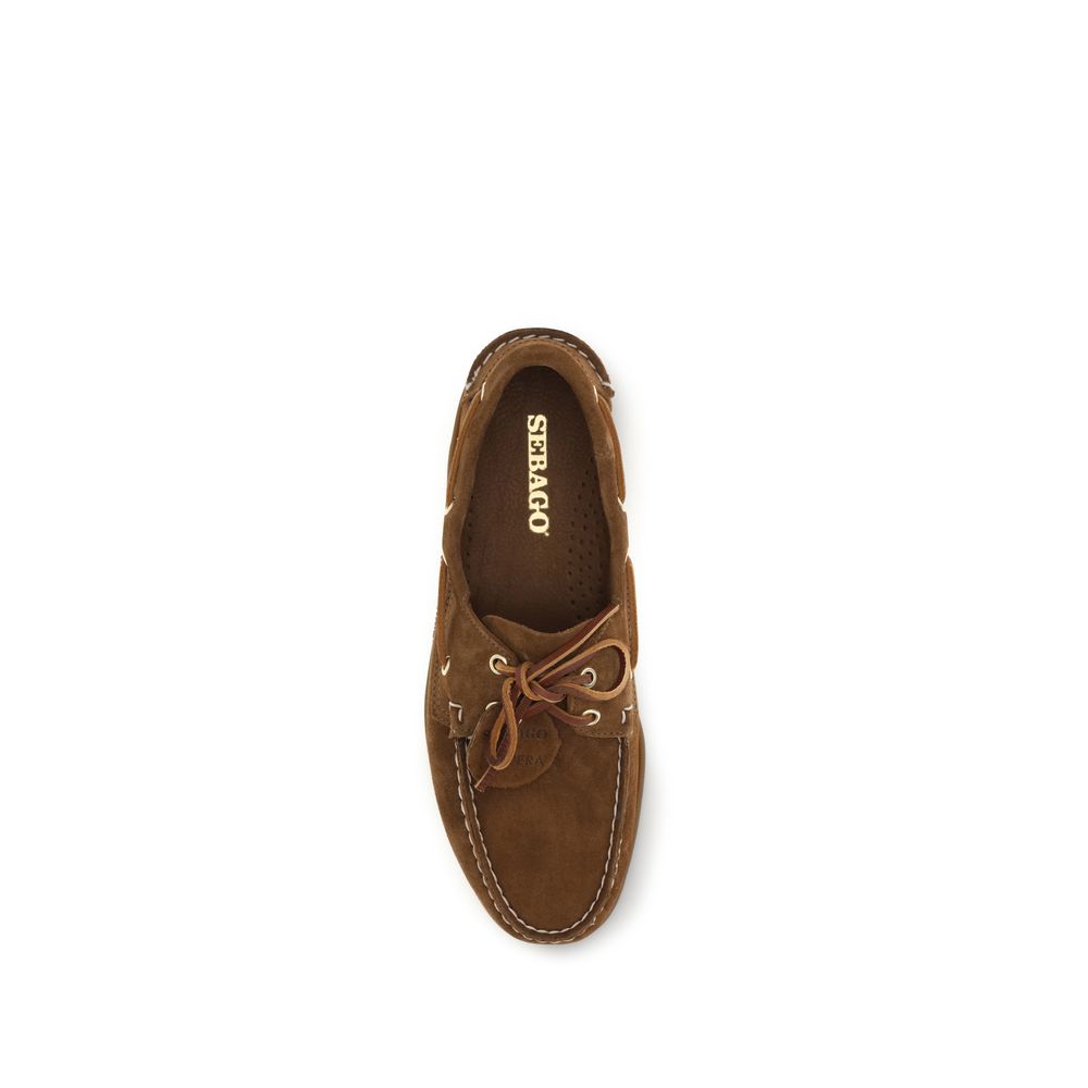 Brown Calf Leather Bos Taurus Slip-On Loafers