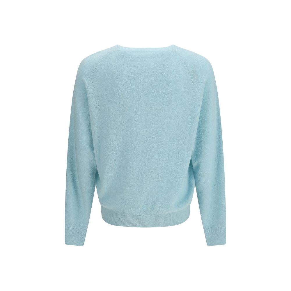 Blue Silk Sweatshirt