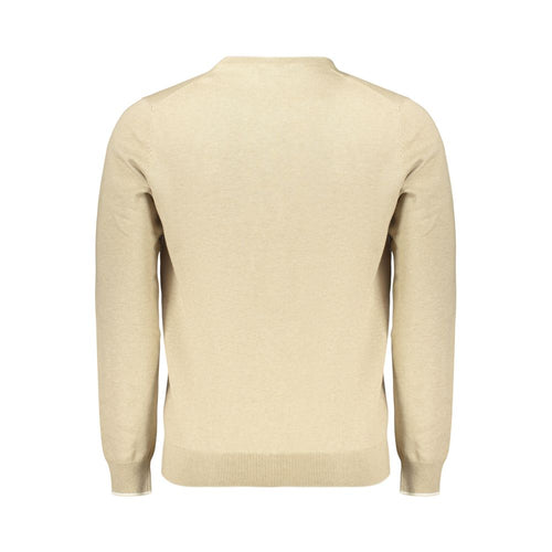 Beige Cotton Men's Pullover