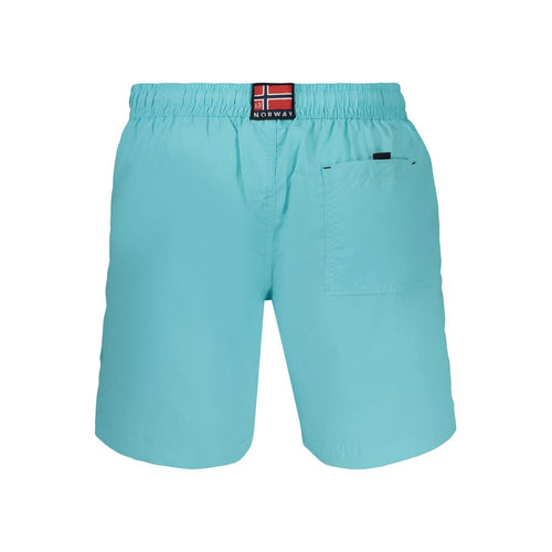 Azzurro Polyester Men's Swimwear